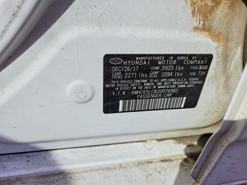 2018 Hyundai Ioniq Blue