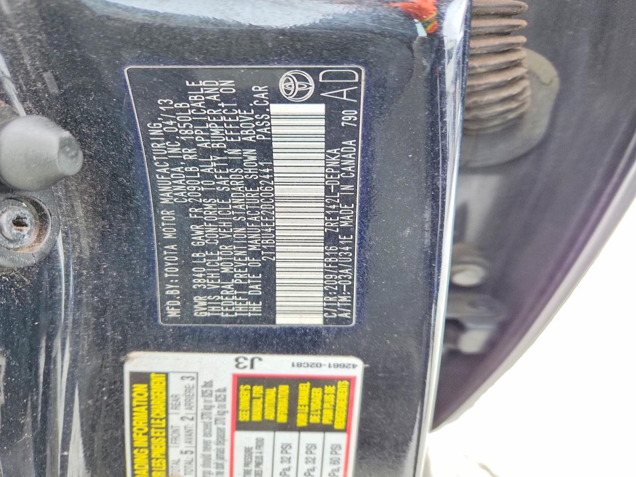 2013 Toyota Corolla Base