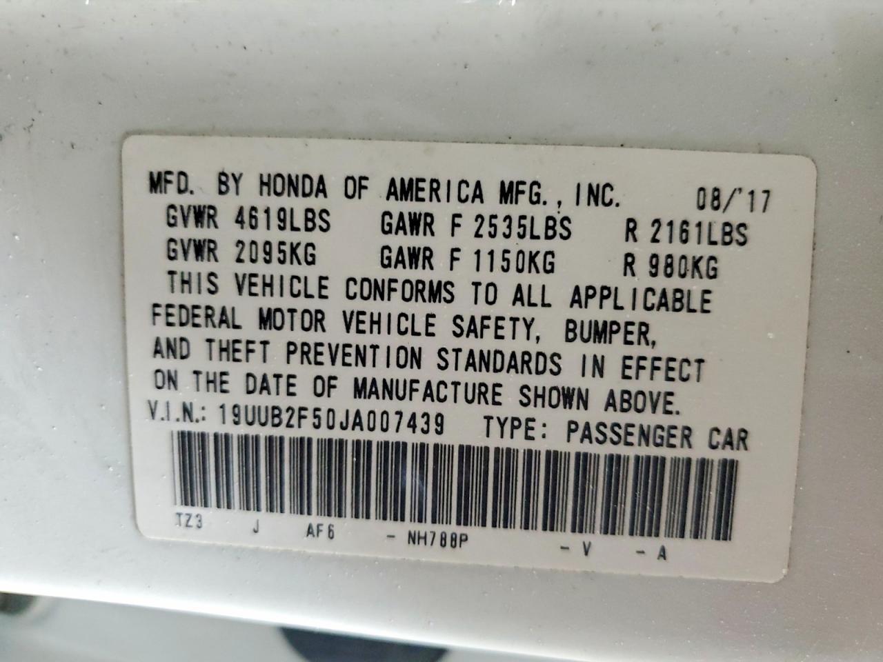2018 Acura Tlx Tech
