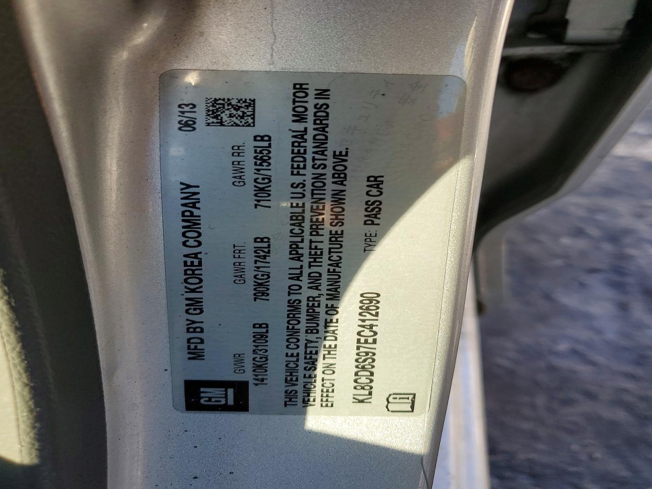 2014 Chevrolet Spark 1LT