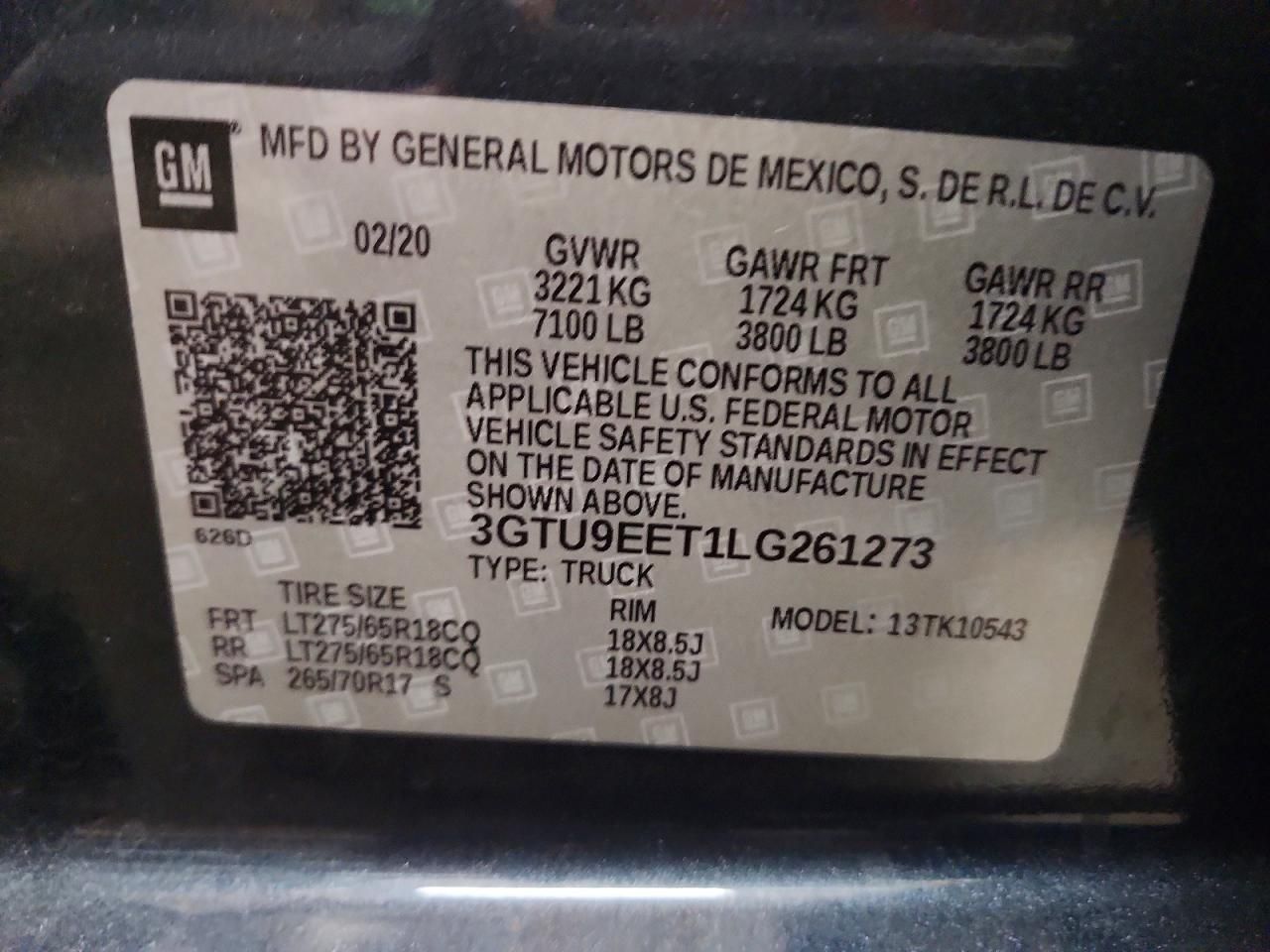 2020 GMC Sierra K1500 AT4