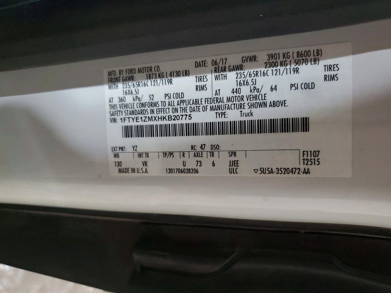 2017 Ford Transit T-150
