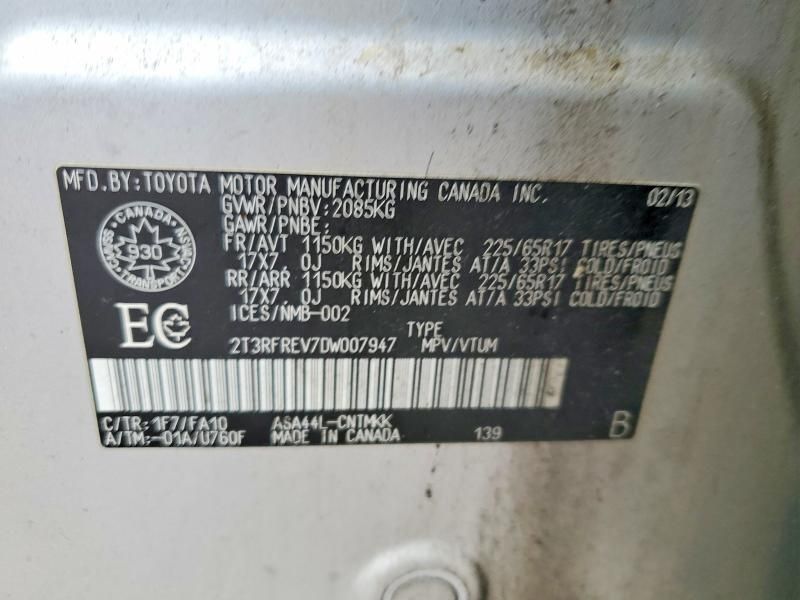 2013 Toyota Rav4 xle