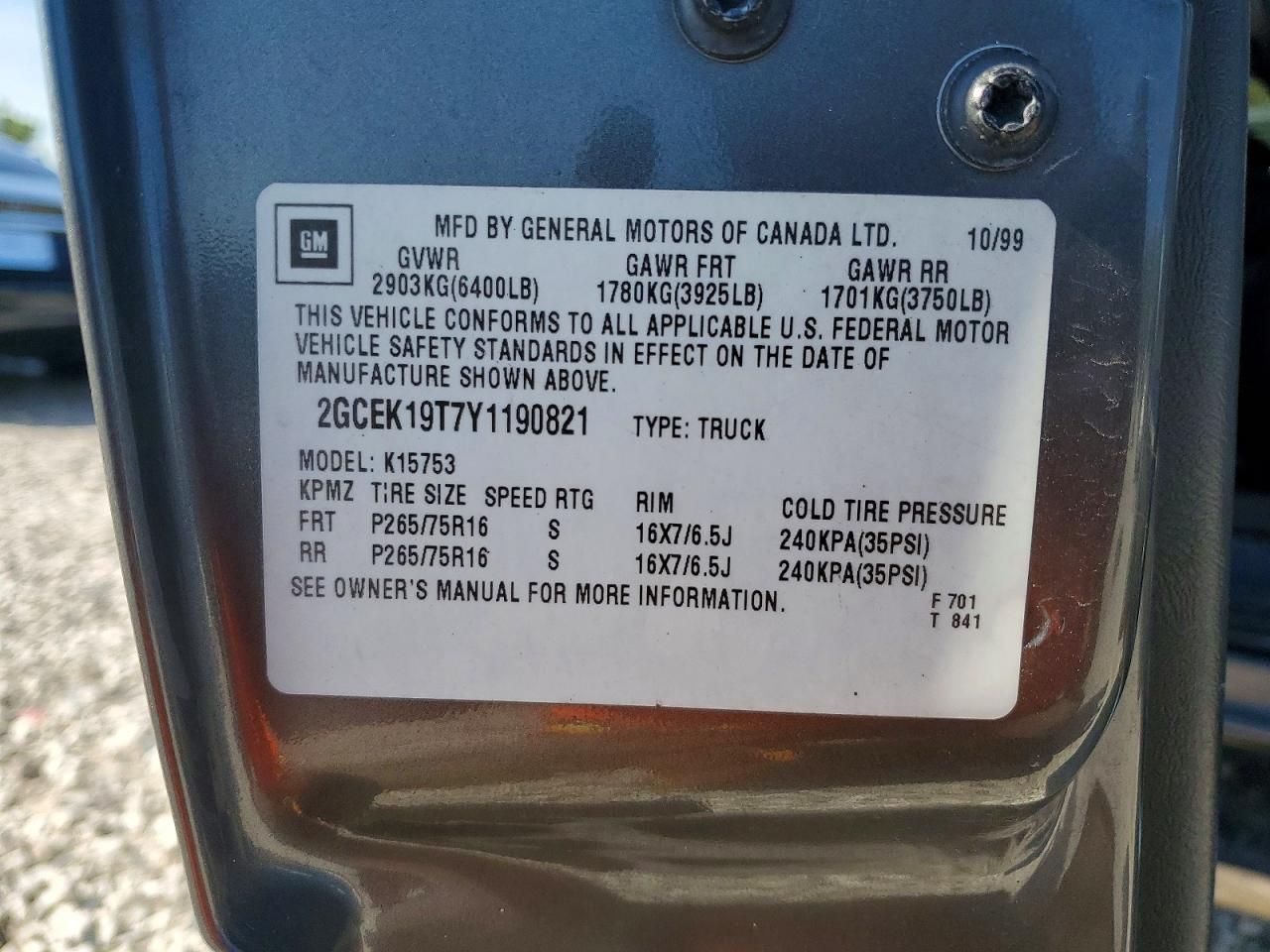 2000 Chevrolet Silverado K1500