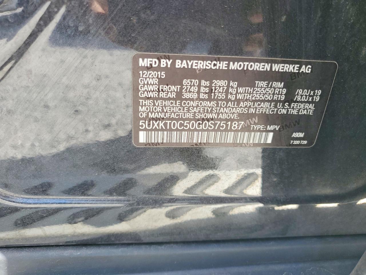 2016 BMW X5 Xdrive4