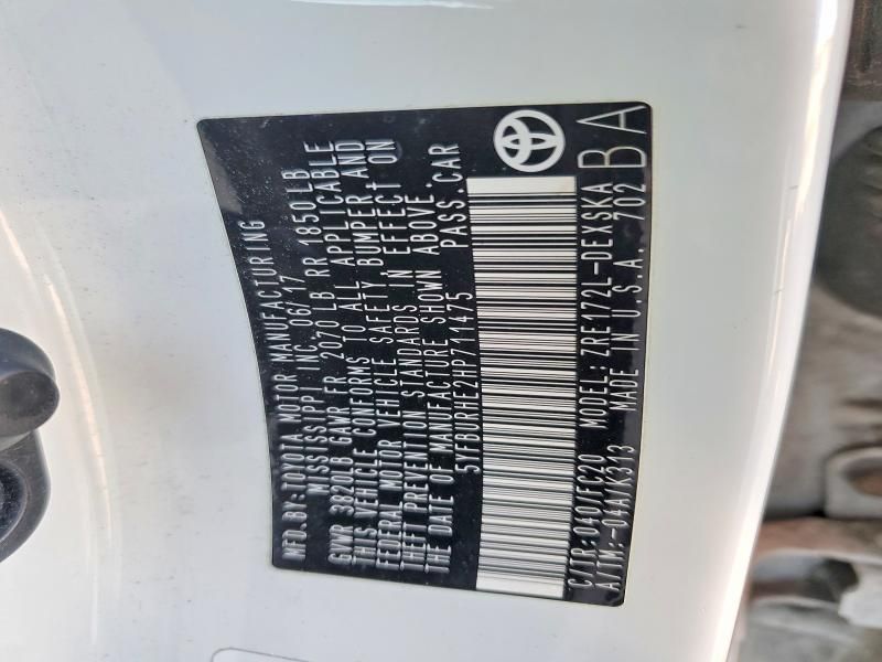 2017 Toyota Corolla l