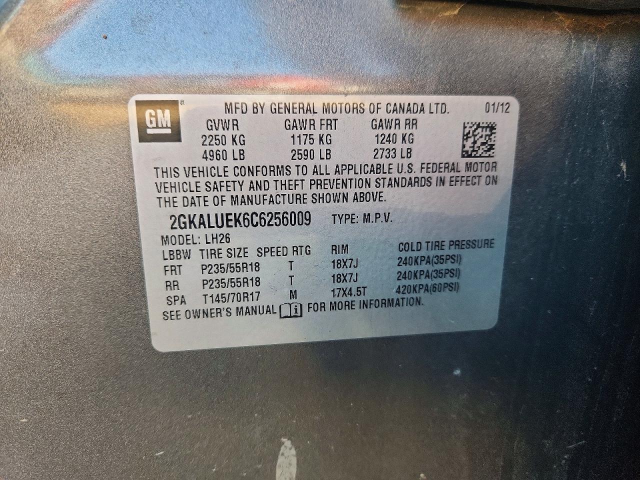 2012 GMC Terrain slt