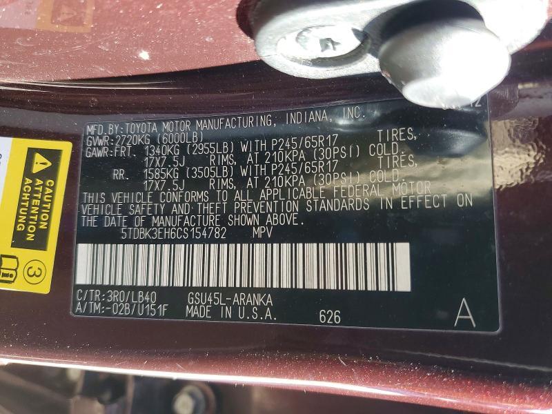 2012 Toyota Highlander Base