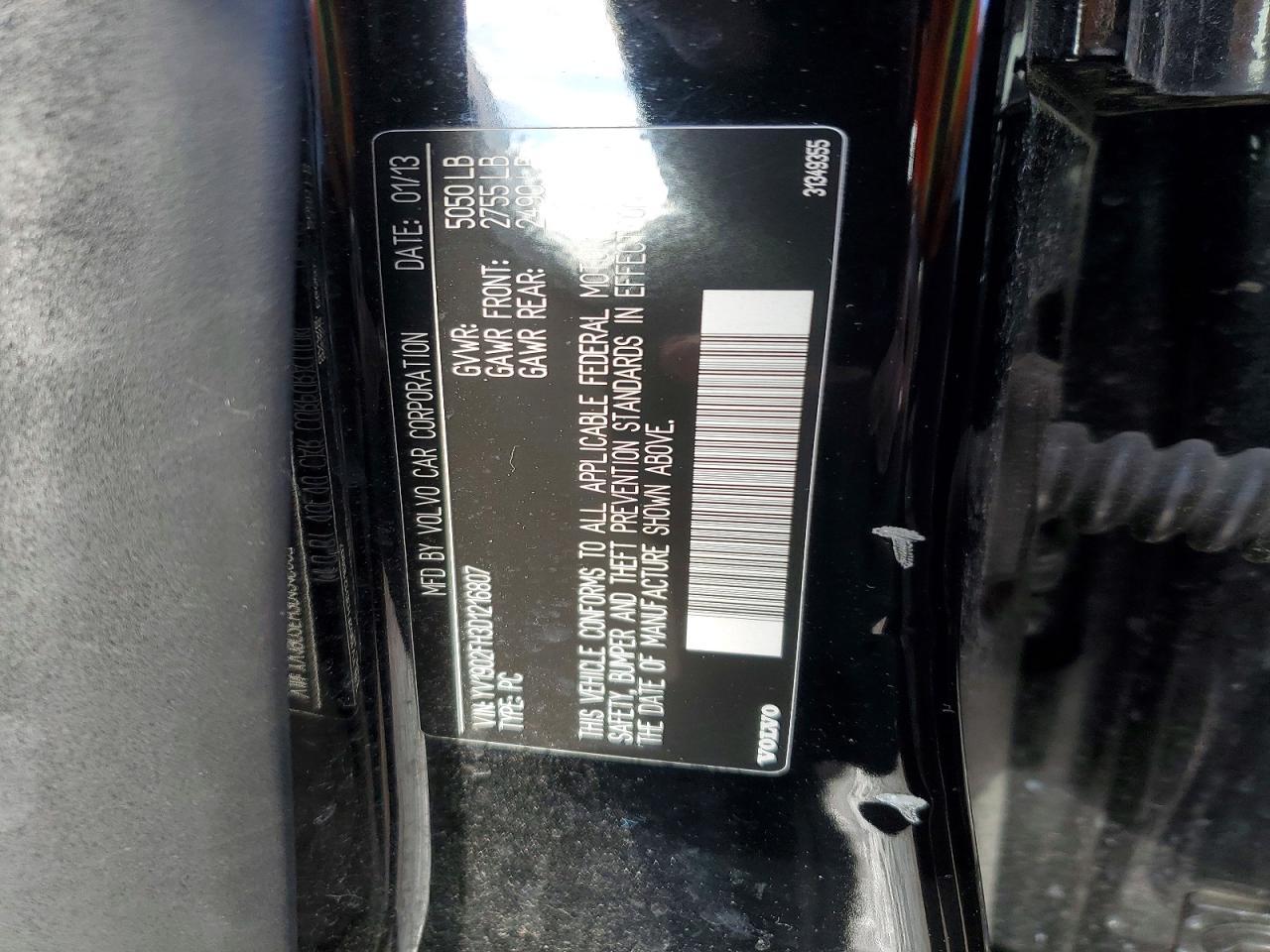 2013 Volvo S60 T6