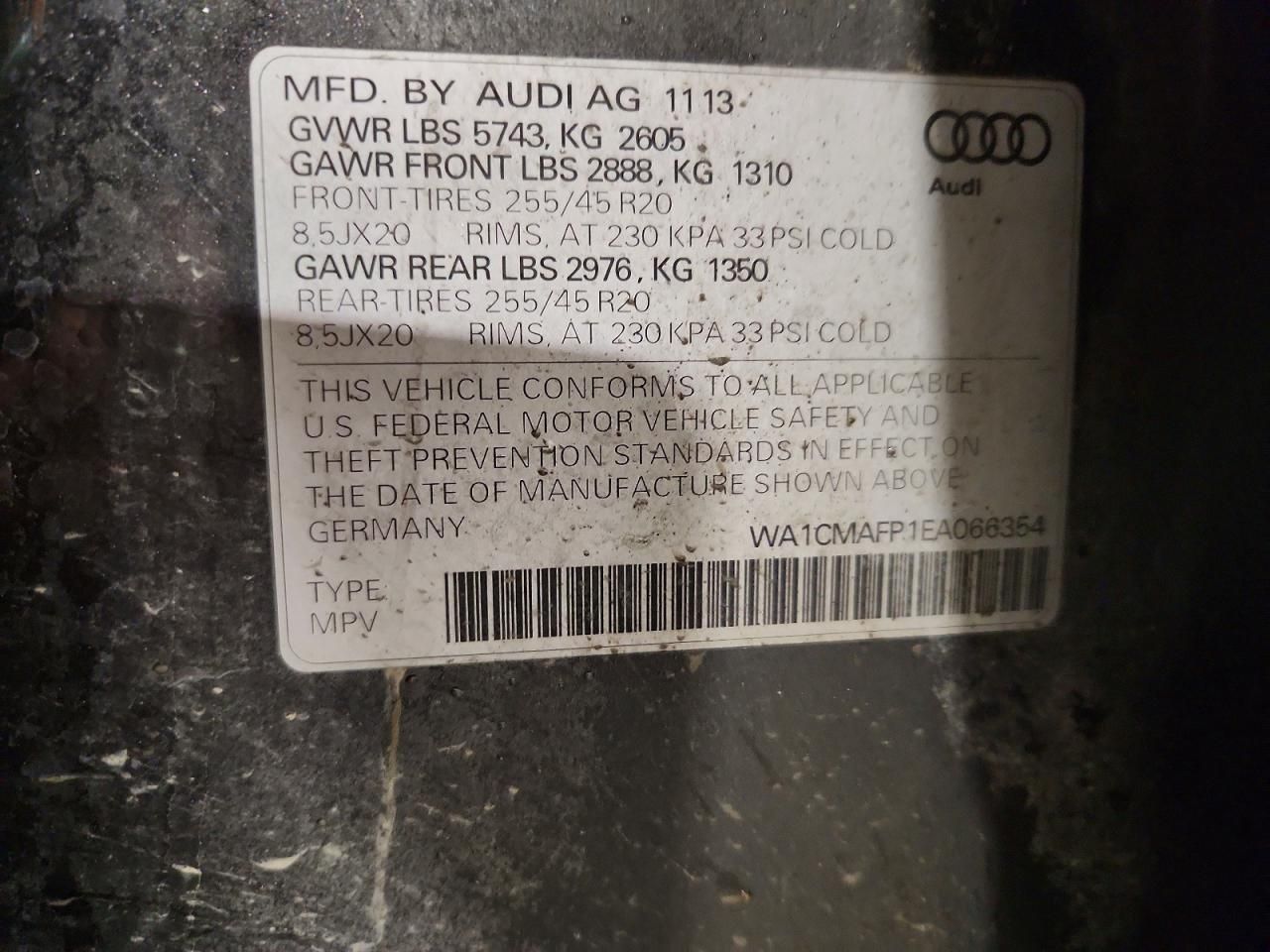 2014 Audi Q5 tdi Premium Plus