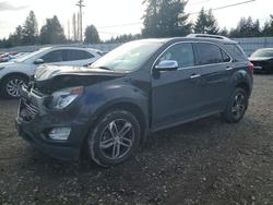 Chevrolet salvage cars for sale: 2016 Chevrolet Equinox ltz
