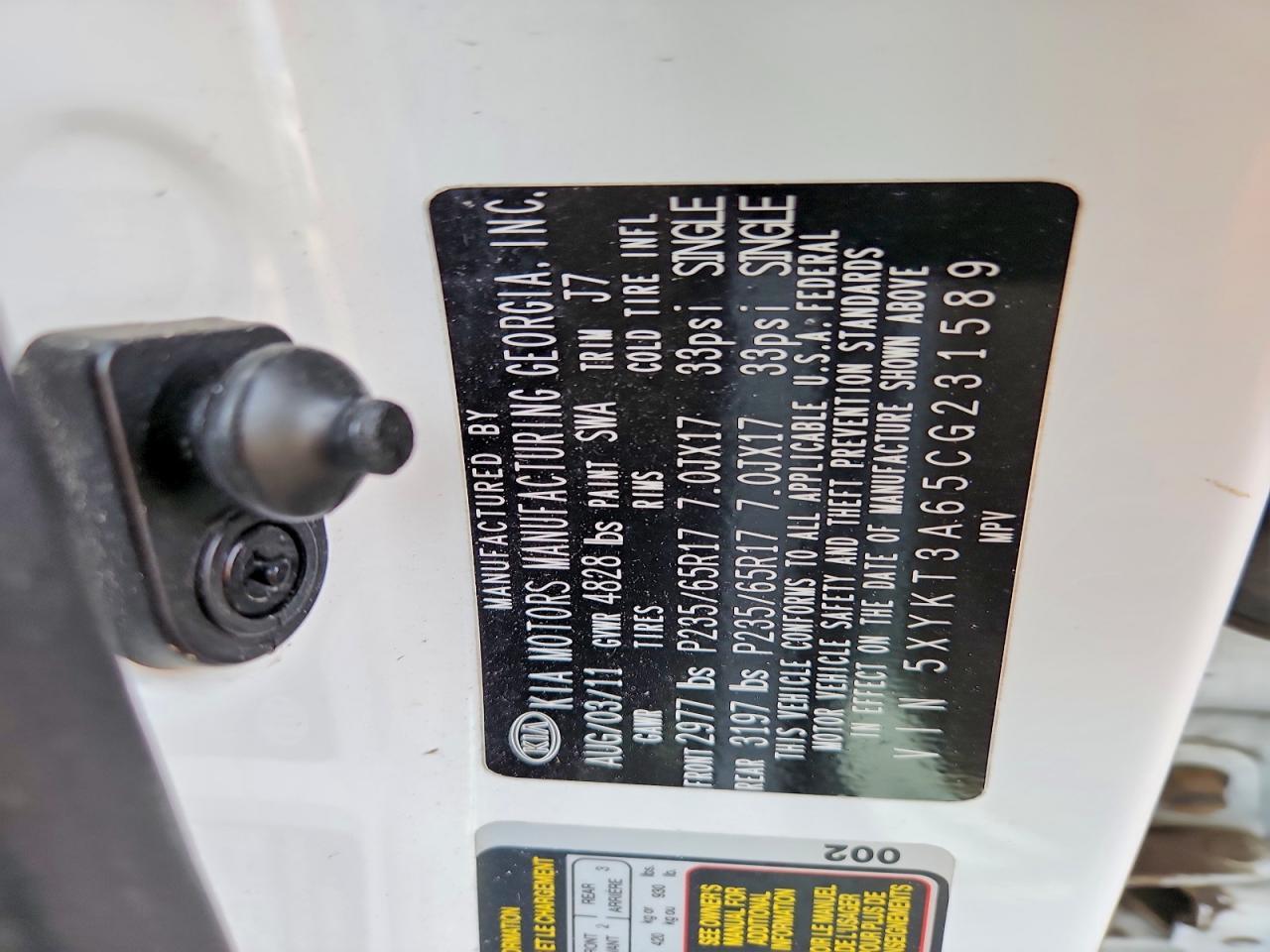 2012 KIA Sorento lx
