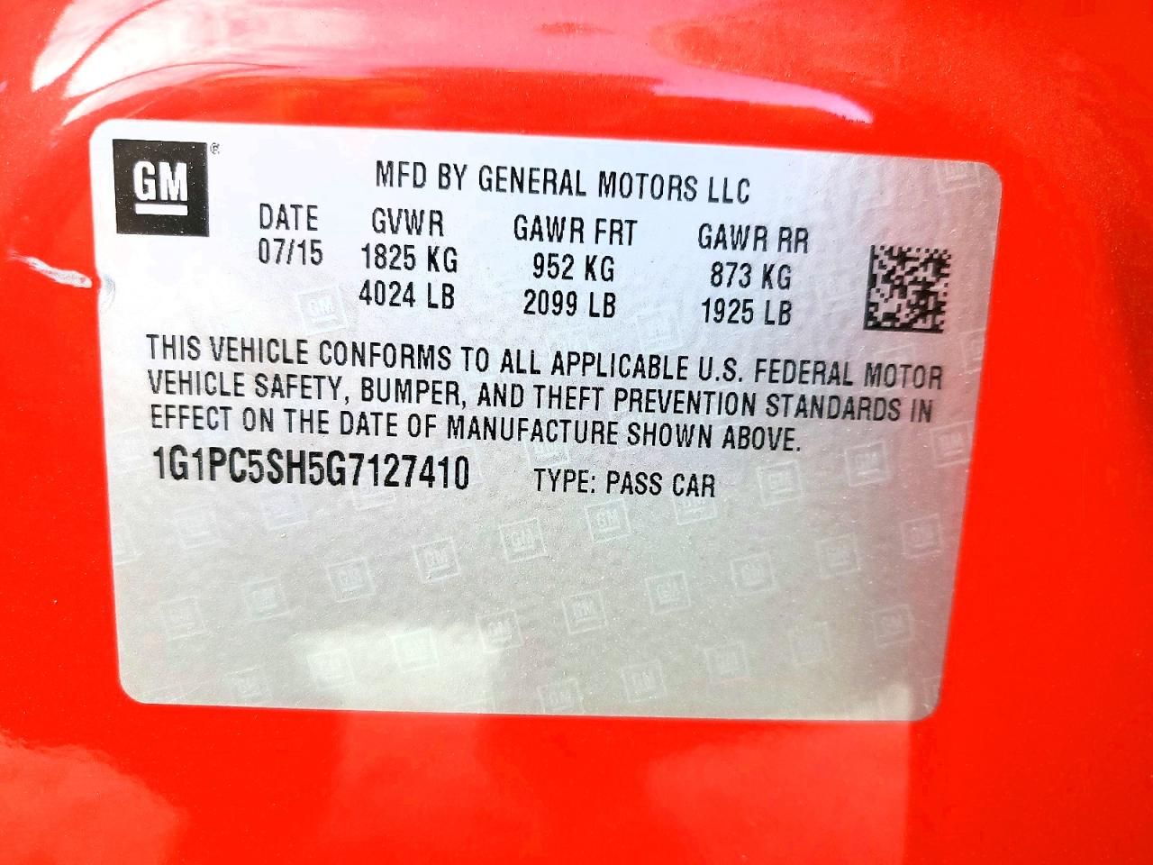 2016 Chevrolet Cruze Limited ls