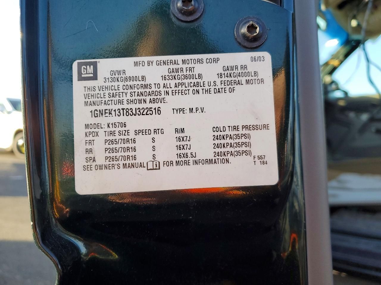 2003 Chevrolet Tahoe K1500