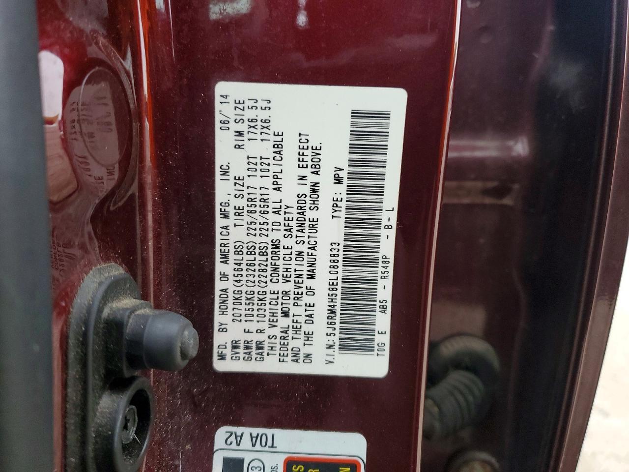 2014 Honda Cr-v ex