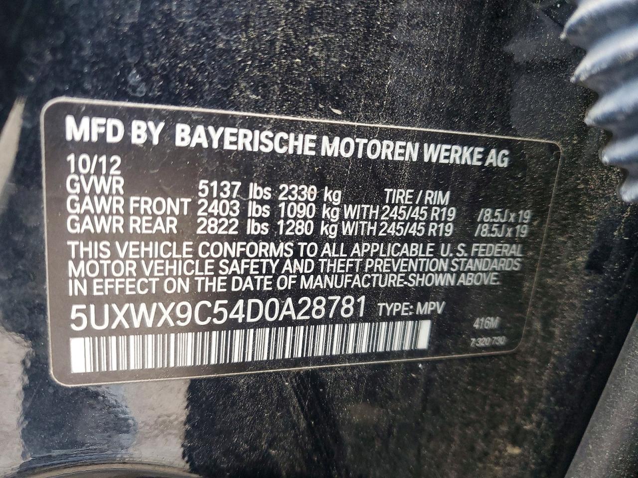 2013 BMW X3 Xdrive28i