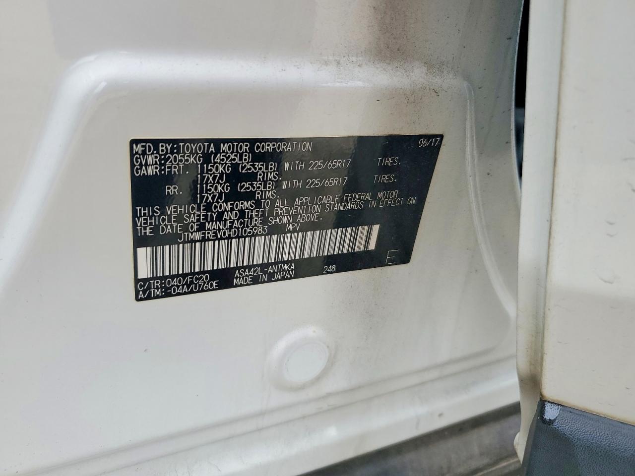 2017 Toyota Rav4 xle