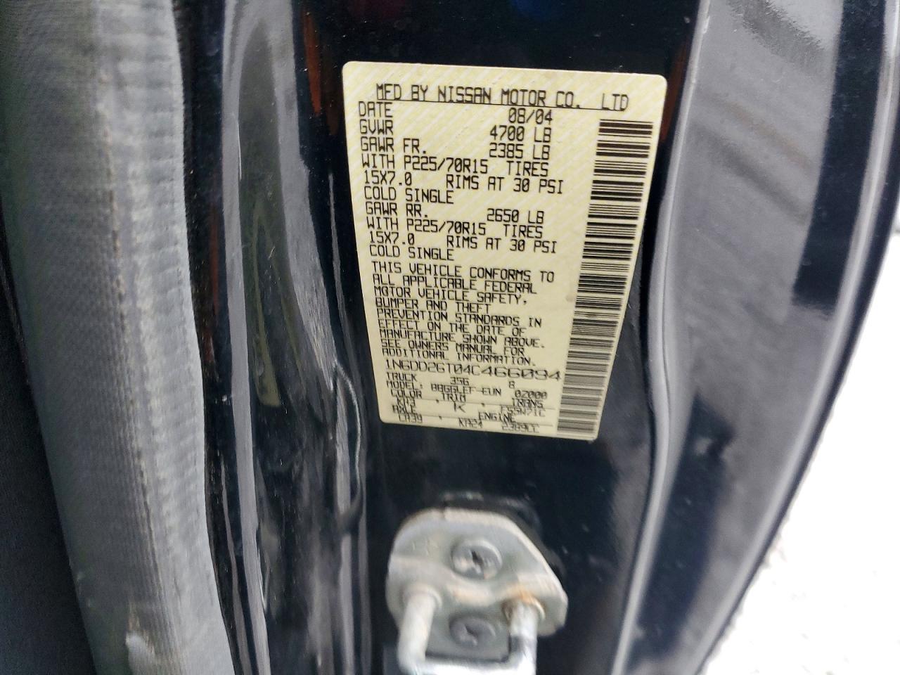 2004 Niss Frontier Standard