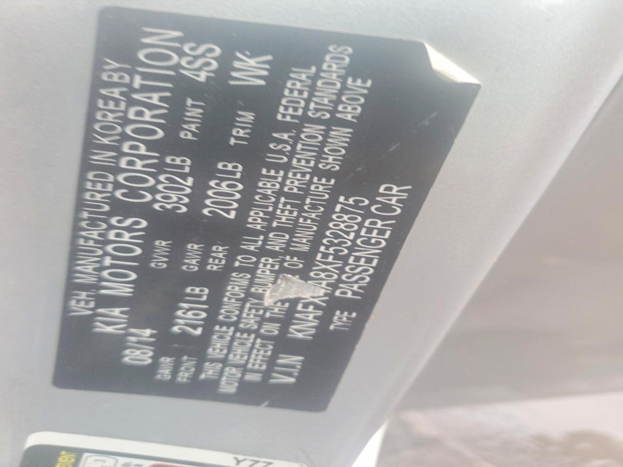 2015 KIA Forte ex
