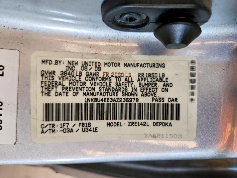 2010 Toyota Corolla Base