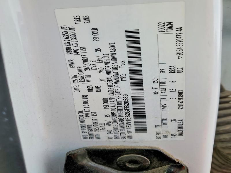 2016 Ford F150 Supercrew