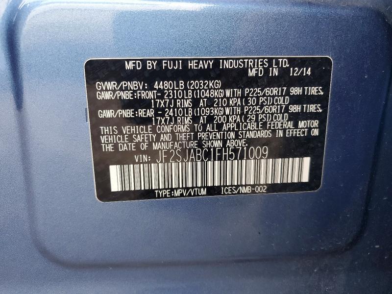 2015 Subaru Forester 2.5i