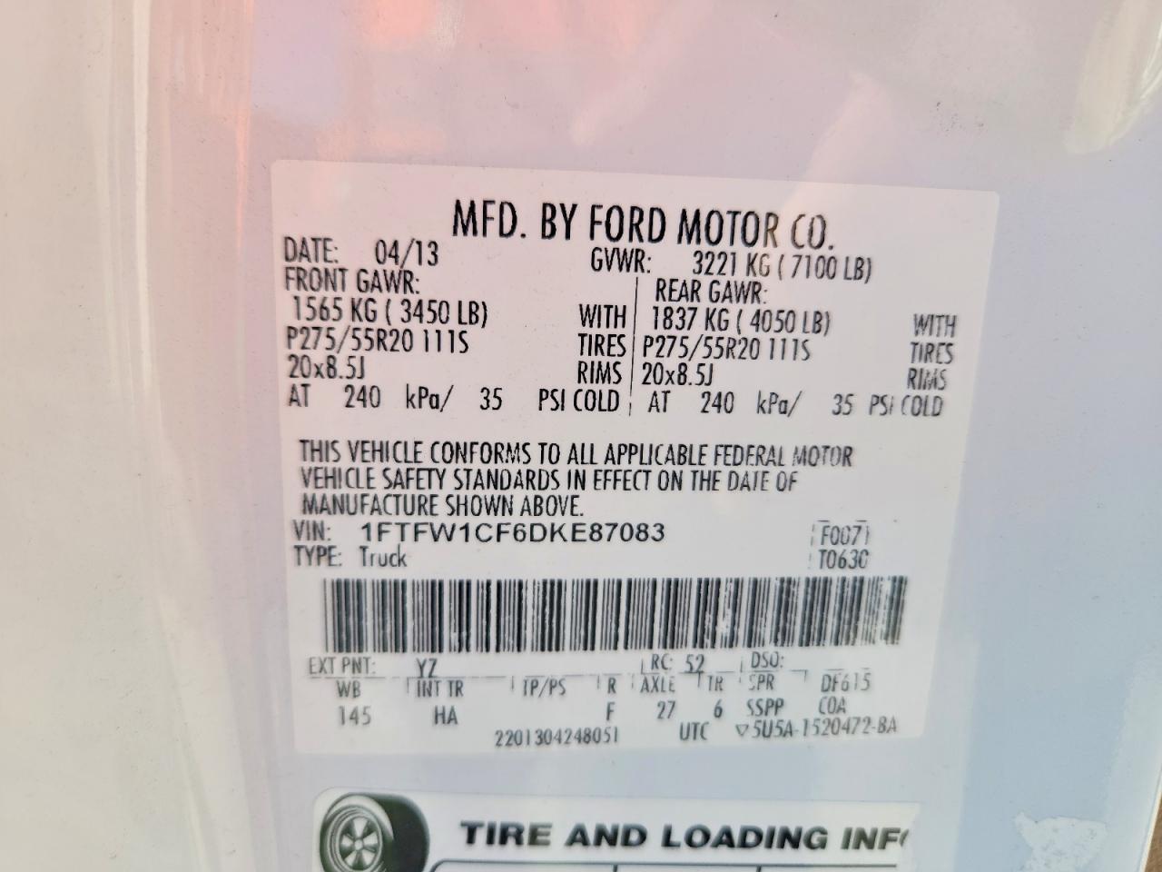 2013 Ford F150 Supercrew
