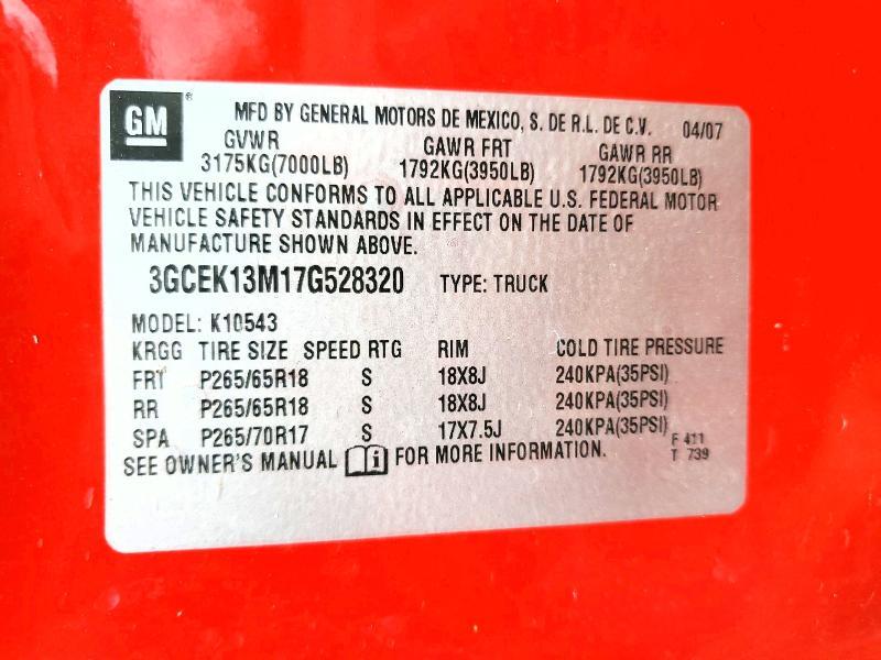 2007 Chevrolet Silverado K1500 Crew Cab