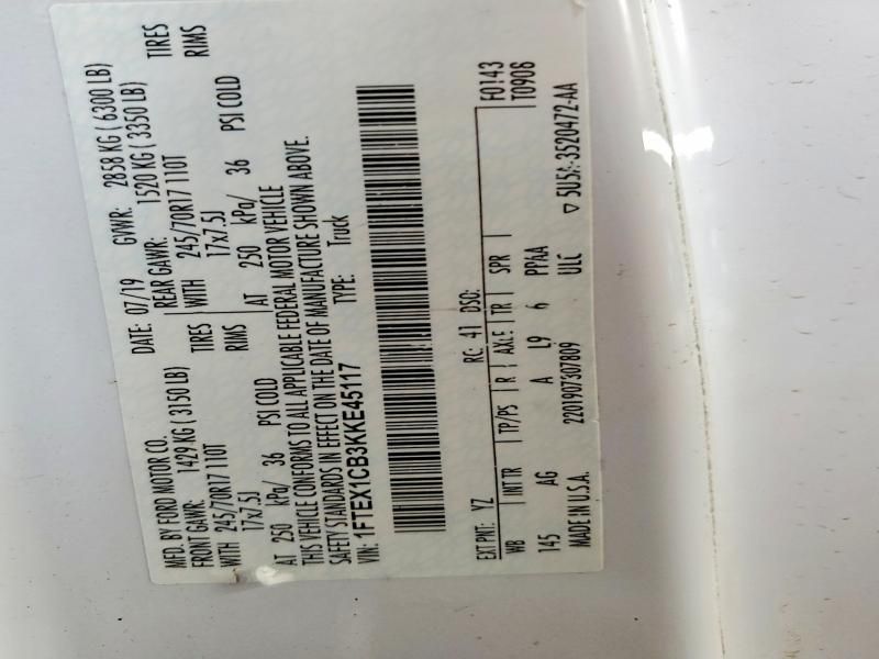 2019 Ford F150 Super cab