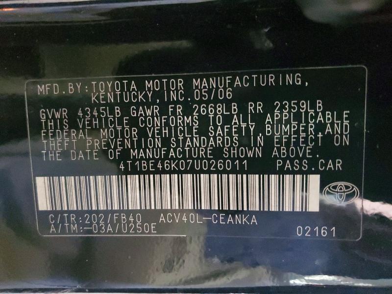 2007 Toyota Camry ce