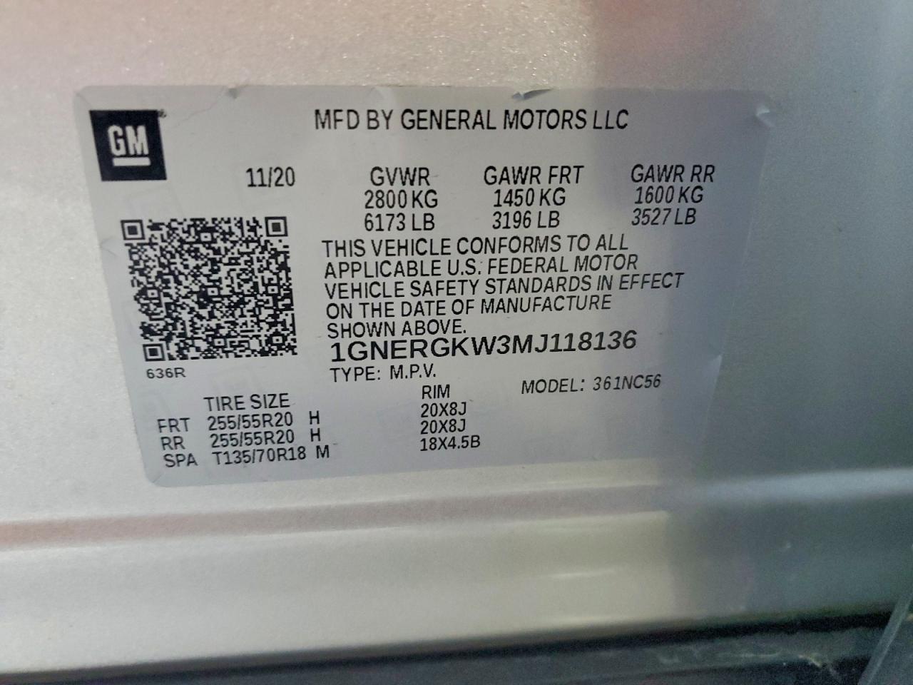 2021 Chevrolet Traverse lt