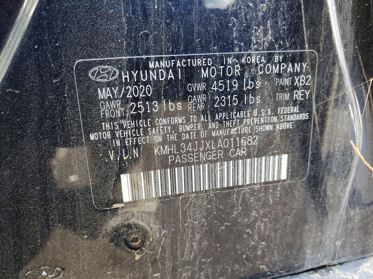 2020 Hyundai Sonata Hybrid