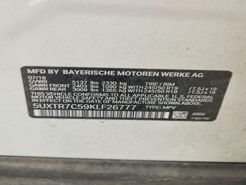2019 BMW X3 Sdrive30i