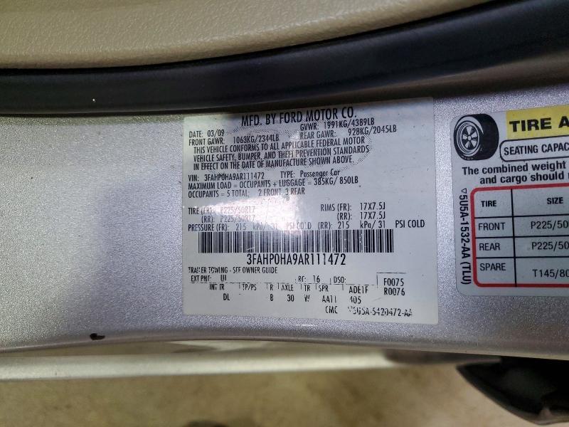 2010 Ford Fusion se