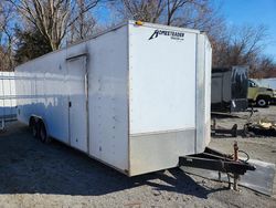 Salvage Trucks with No Bids Yet For Sale at auction: 2014 Homestead 2013 Homesteader 824PT Enclosed Cargo Trailer