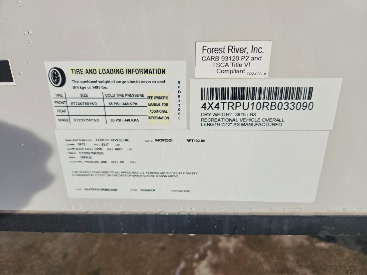 2024 Sandstorm 2024 Forest River R-POD Camper