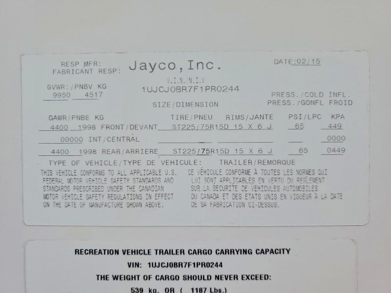 2015 Jayco Eagle