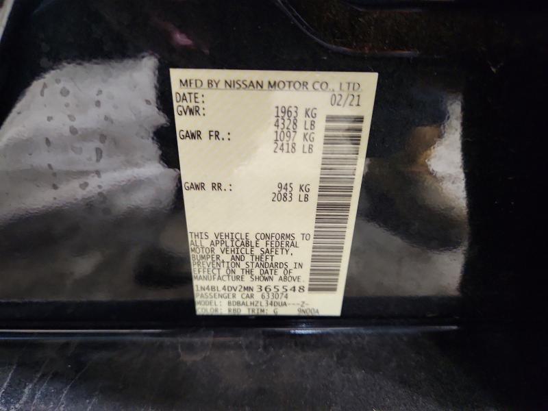 2021 Nissan Altima 2.5 sv