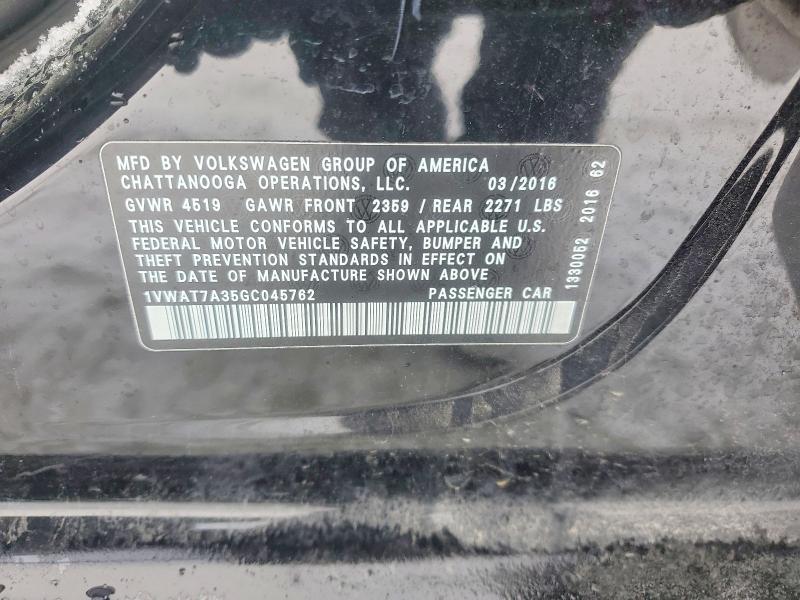 2016 Volkswagen Passat s