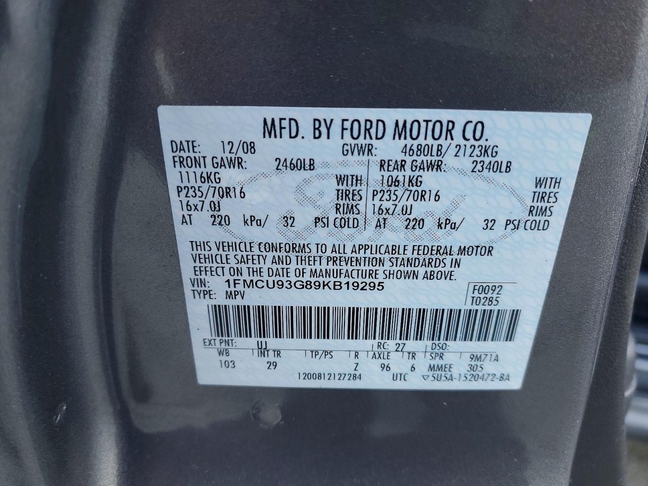 2009 Ford Escape xlt