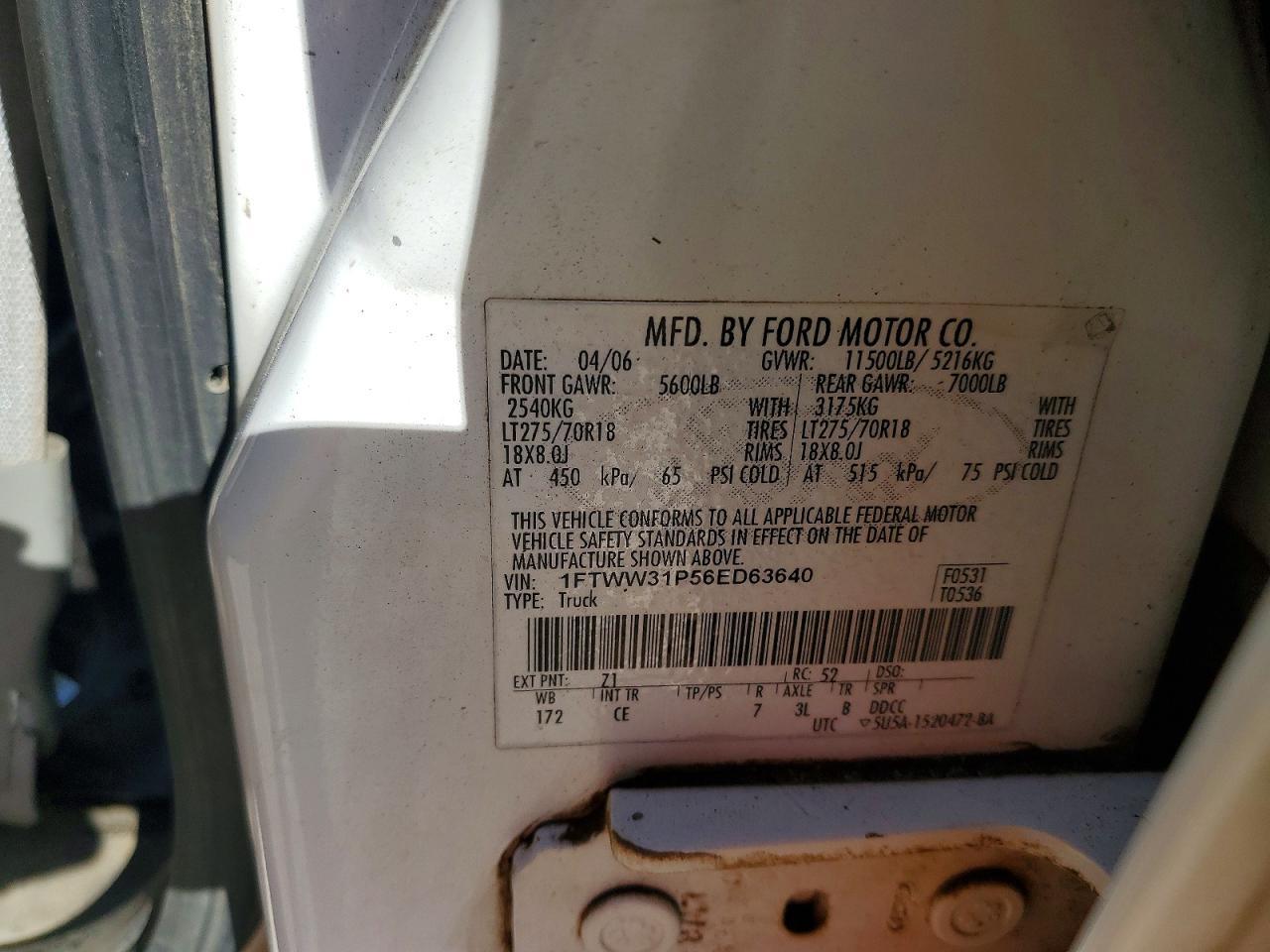 2006 Ford F350 SRW Super Duty