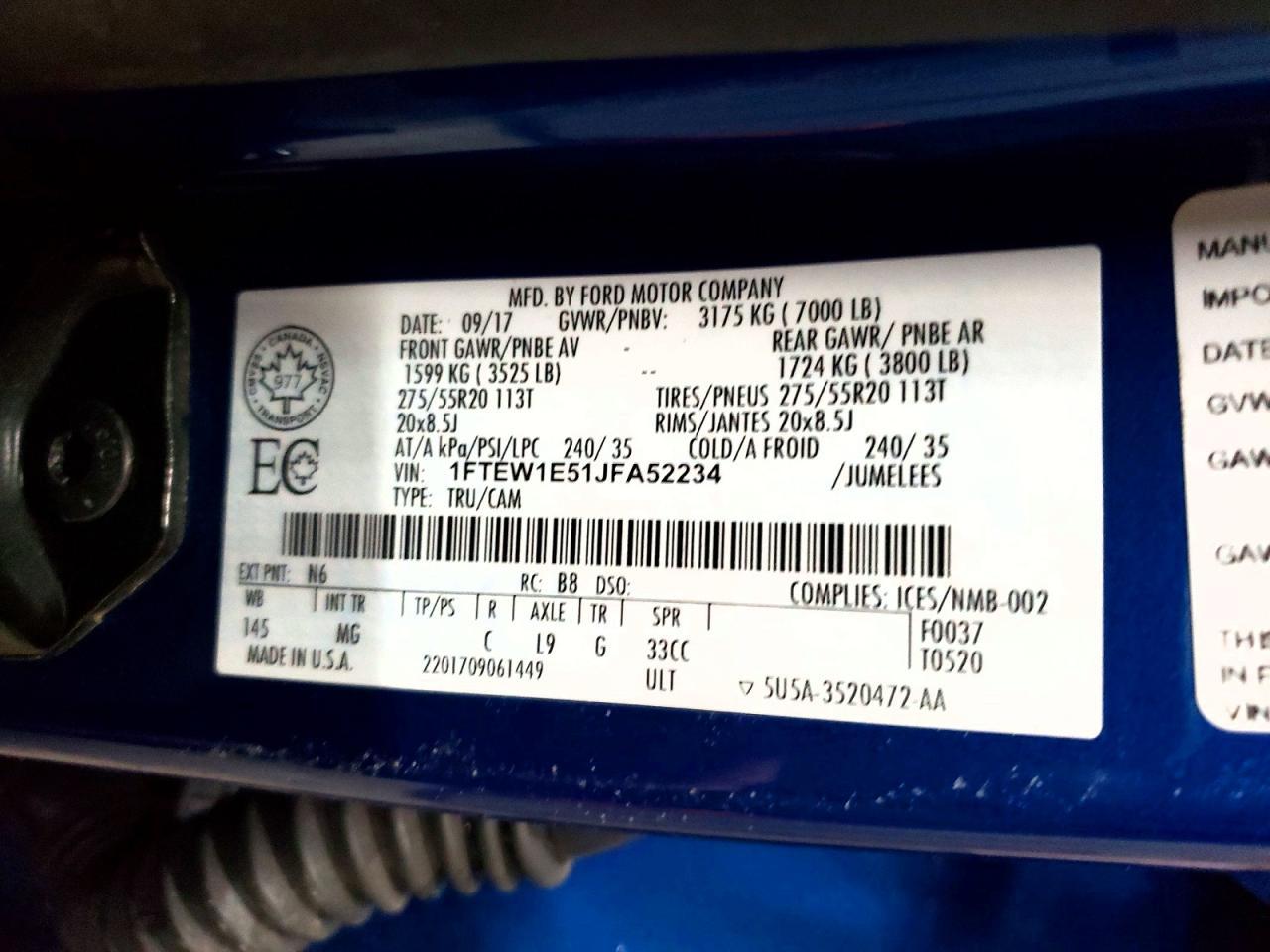 2018 Ford F150 Supercrew