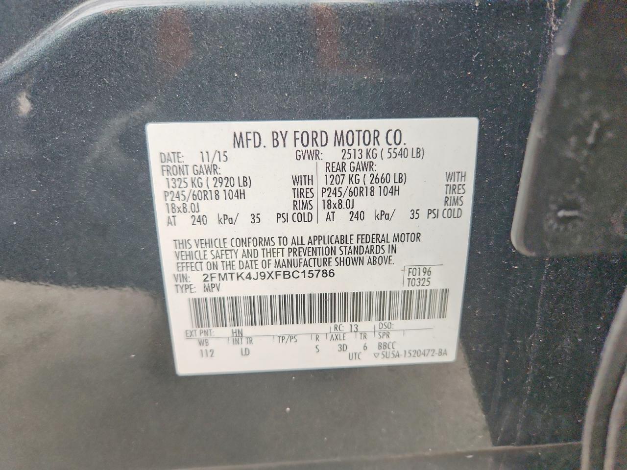 2015 Ford Edge sel