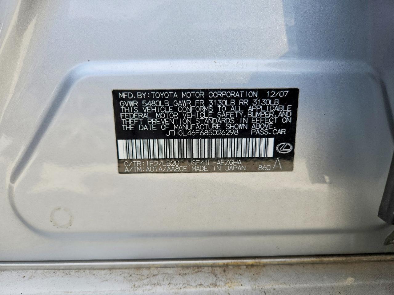 2008 Lexus Ls 460l