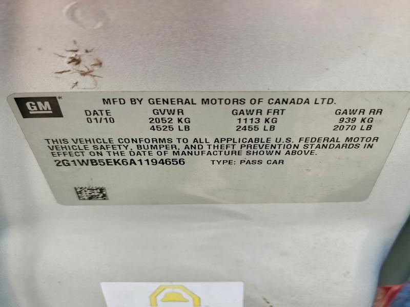 2010 Chevrolet Impala lt