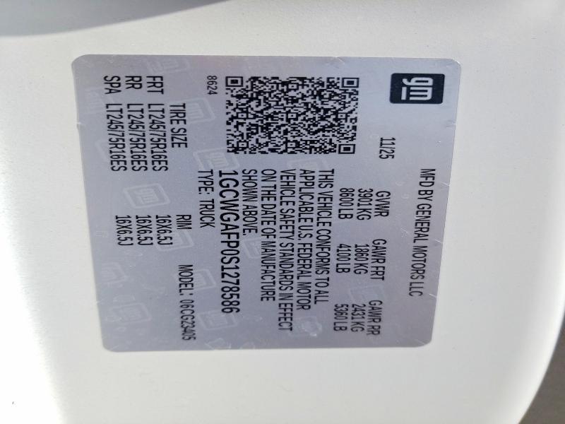 2025 Chevrolet Express G2500