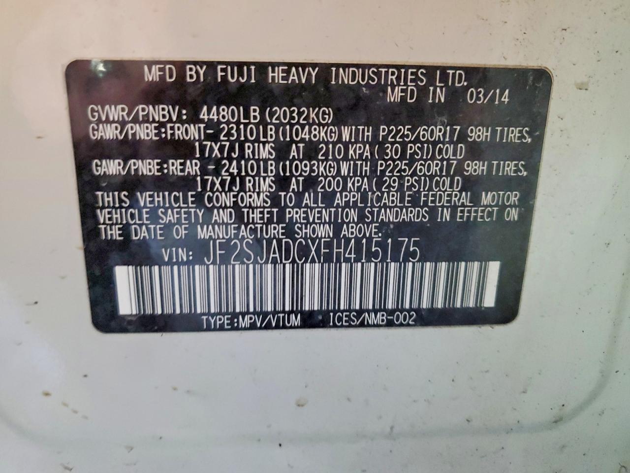 2015 Subaru Forester 2.5i Premium