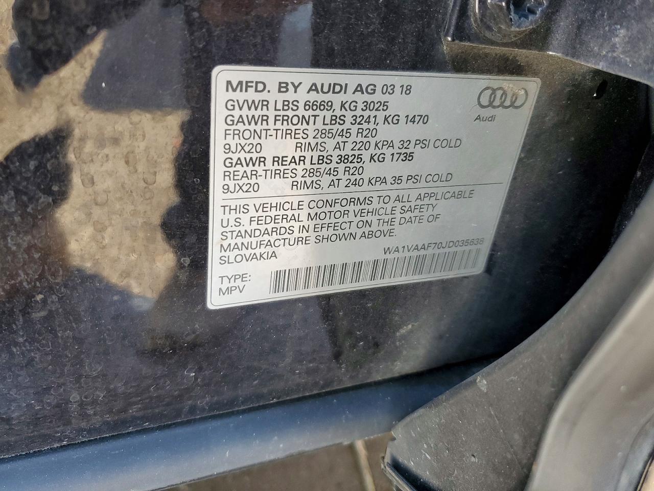 2018 Audi Q7 Prestige