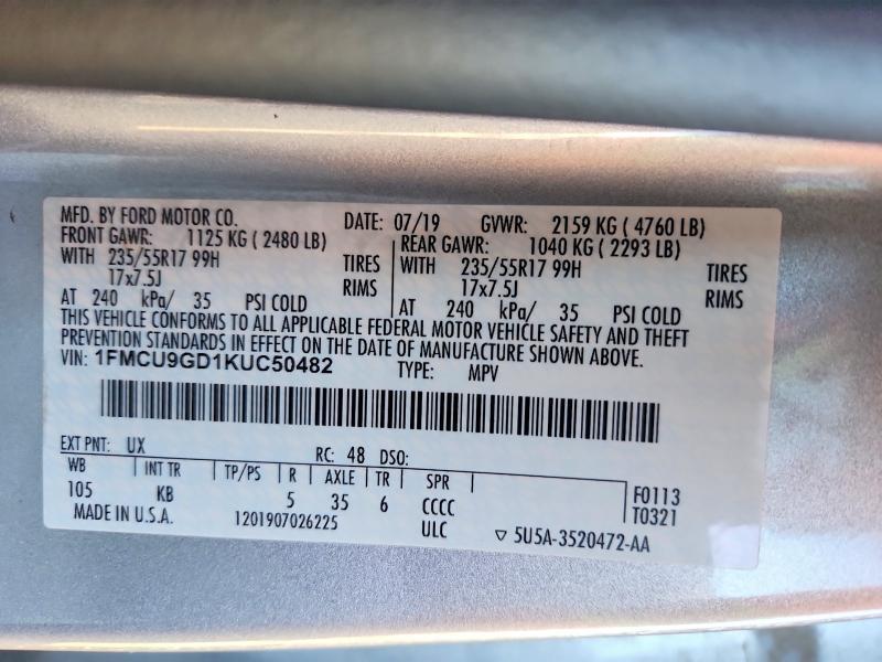 2019 Ford Escape se
