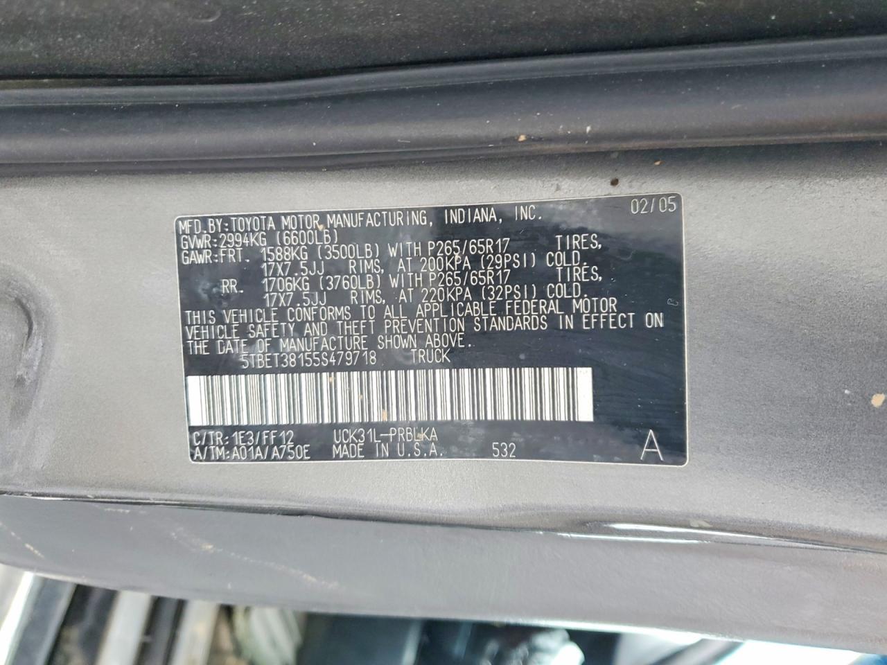 2005 Toyota Tundra
